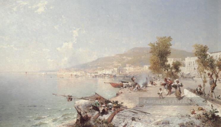 Vietri Sul Mare Regard vers les paysages de Salerne Franz Richard Unterberger Peintures à l'huile